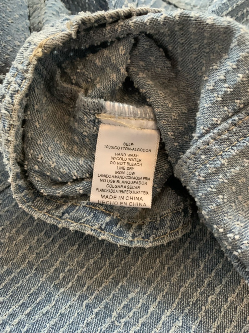 Blue Washed Ribbed Pullover Shirt - Picture 7 of 8